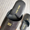 Женские шлёпанцы мюли MIU MIU