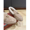 Лоферы с мехом Loro Piana 