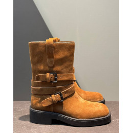 Замшевые сапоги ANN DEMEULEMEESTER 