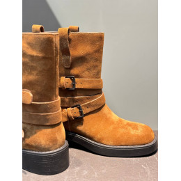 Замшевые сапоги ANN DEMEULEMEESTER 