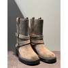 Замшевые сапоги ANN DEMEULEMEESTER 