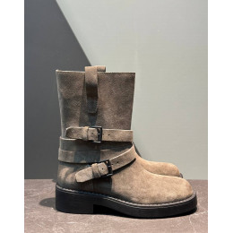 Замшевые сапоги ANN DEMEULEMEESTER 