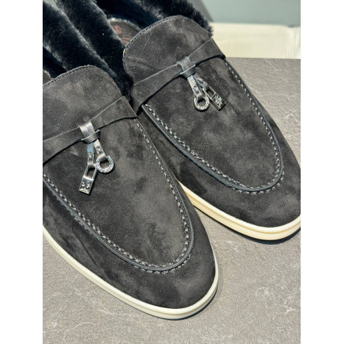 Мокасины Loro Piana с мехом 