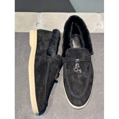 Мокасины Loro Piana с мехом 