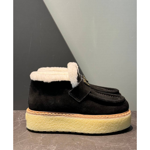Замшевые лоферы Prada 