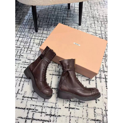 Женские сапоги ботинки MIU MIU