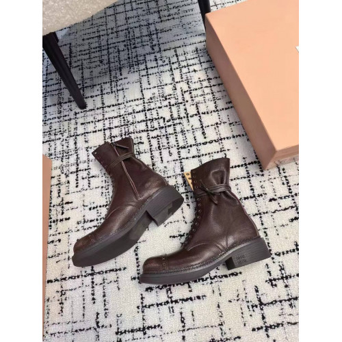 Женские сапоги ботинки MIU MIU
