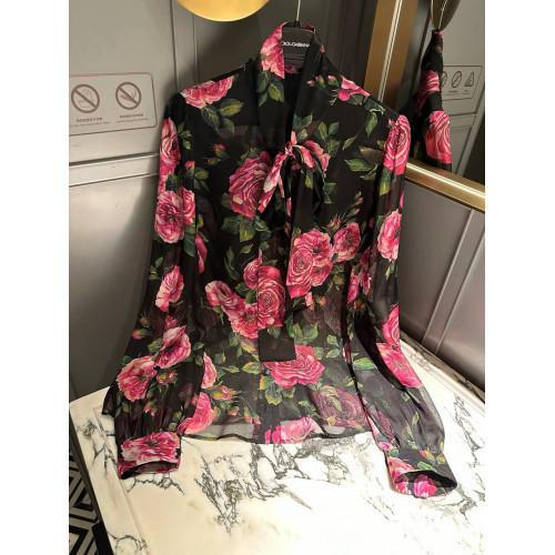 Шелковая блузка Dolce & Gabbana
