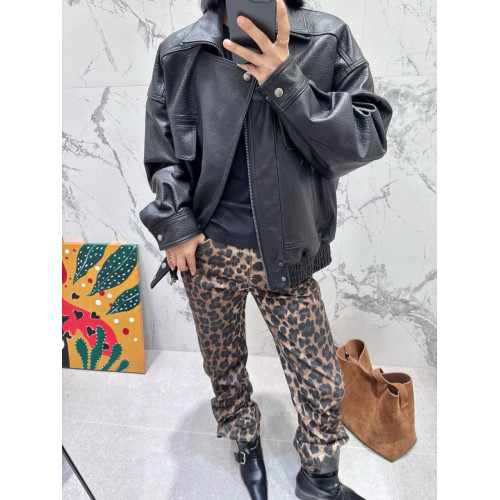Кожаная куртка Saint Laurent