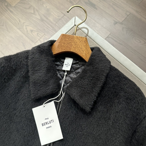 Бомбер Berluti шерсть альпаки