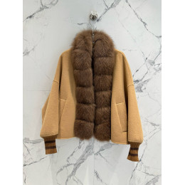 Пальто Fendi мех песца кашемир