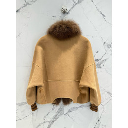 Пальто Fendi мех песца кашемир
