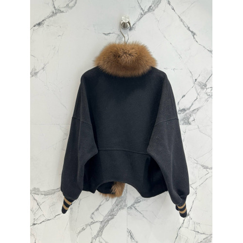 Пальто Fendi мех песца кашемир