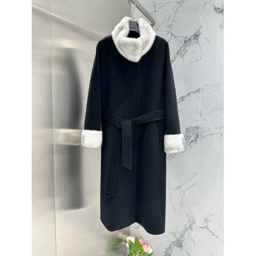 Пальто Max Mara мех норки кашемир