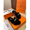 Меховые тапочки Hermès
