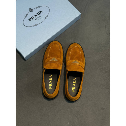 Замшевые лоферы Prada 