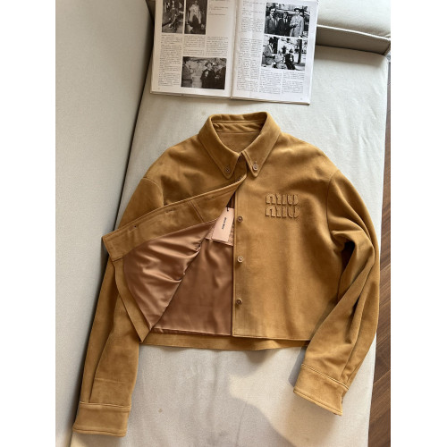 Замшевая куртка Miu Miu 