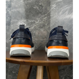 Кроссовки из замши Santoni