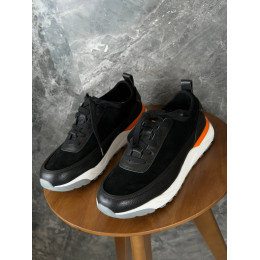 Кроссовки из замши Santoni