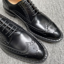 Туфли дерби мужские изи телячьей кожи Prada
