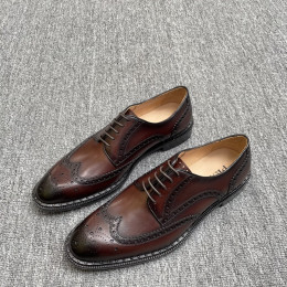 Туфли дерби мужские из телячьей кожи Prada