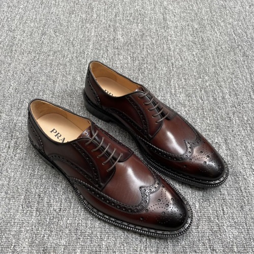 Туфли дерби мужские из телячьей кожи Prada