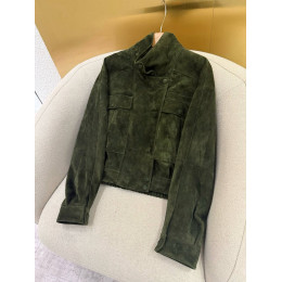 Куртка из козьей замши Saint Laurent