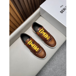 Мужские кроссовки из воловьей кожи Berluti Playtime Scritto