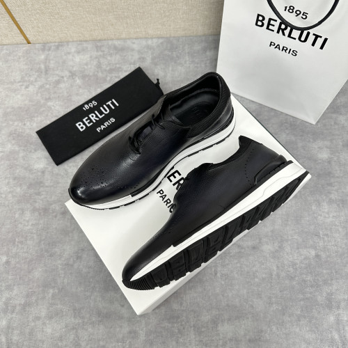 Мужские кроссовки из козьей кожи Berluti