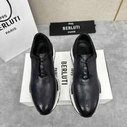 Мужские кроссовки из козьей кожи Berluti