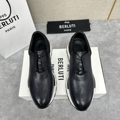 Мужские кроссовки из козьей кожи Berluti