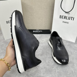 Мужские кроссовки из козьей кожи Berluti