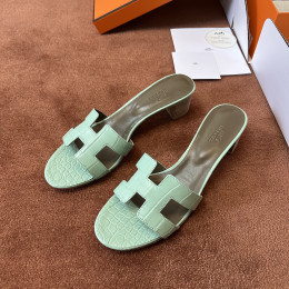 Босоножки Hermes  Oasis кожа крокодила