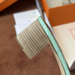 Босоножки Hermes  Oasis кожа крокодила