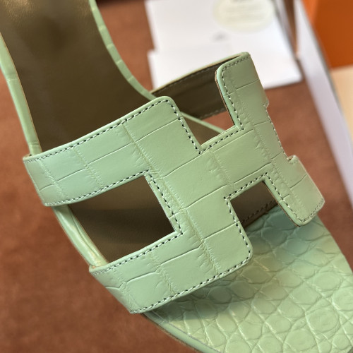 Босоножки Hermes  Oasis кожа крокодила