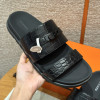 Шлепанцы Hermes Jackson кожа крокодила 