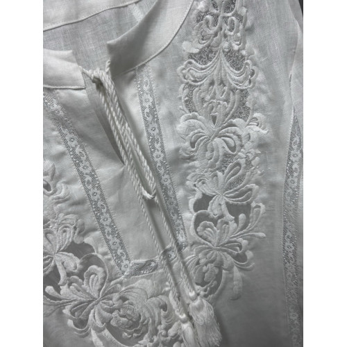 Льняная кружевная рубашка Ermanno Scervino