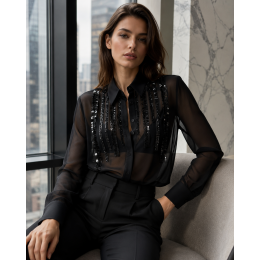 Рубашка с кисточками из бисера Ermanno Scervino