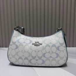 Сумка Coach голубого цвета