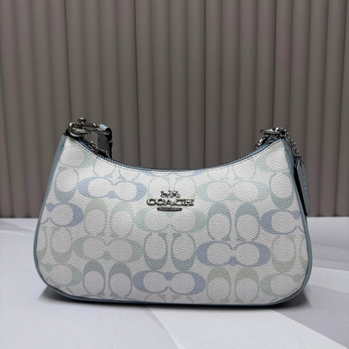 Сумка Coach голубого цвета