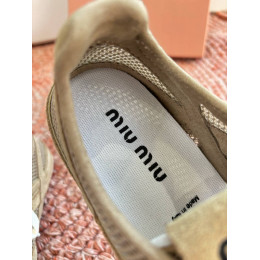 Кроссовки Miu Miu бежевого цвета