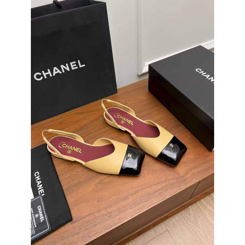 Балетки Chanel бежевого цвета