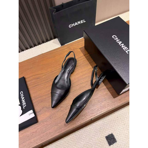 Балетки Chanel черного цвета