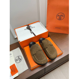 Мюли Hermes оранжевого цвета