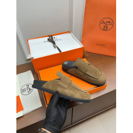 Мюли Hermes оранжевого цвета