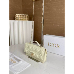 Сумка Dior бежевого цвета