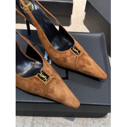Туфли Yves Saint Laurent коричневого цвета