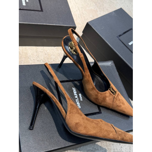 Туфли Yves Saint Laurent коричневого цвета
