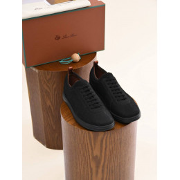 Кроссовки Loro Piana черного цвета