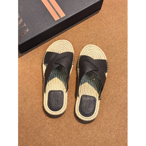 Шлепанцы Ermenegildo Zegna коричневого цвета